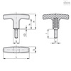 Elesa Threaded stud, L.652/67 p-M8x25-C9 L.652-p